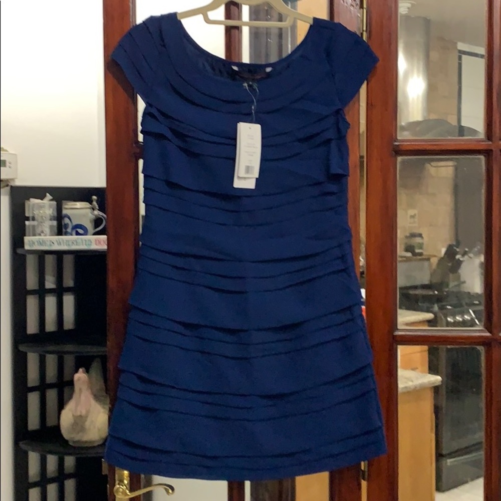 Blue mini dress